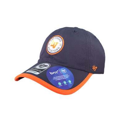 '47 Brand LV Circle Patch Navy/Orange Microburst Clean Up Velcroback Hat